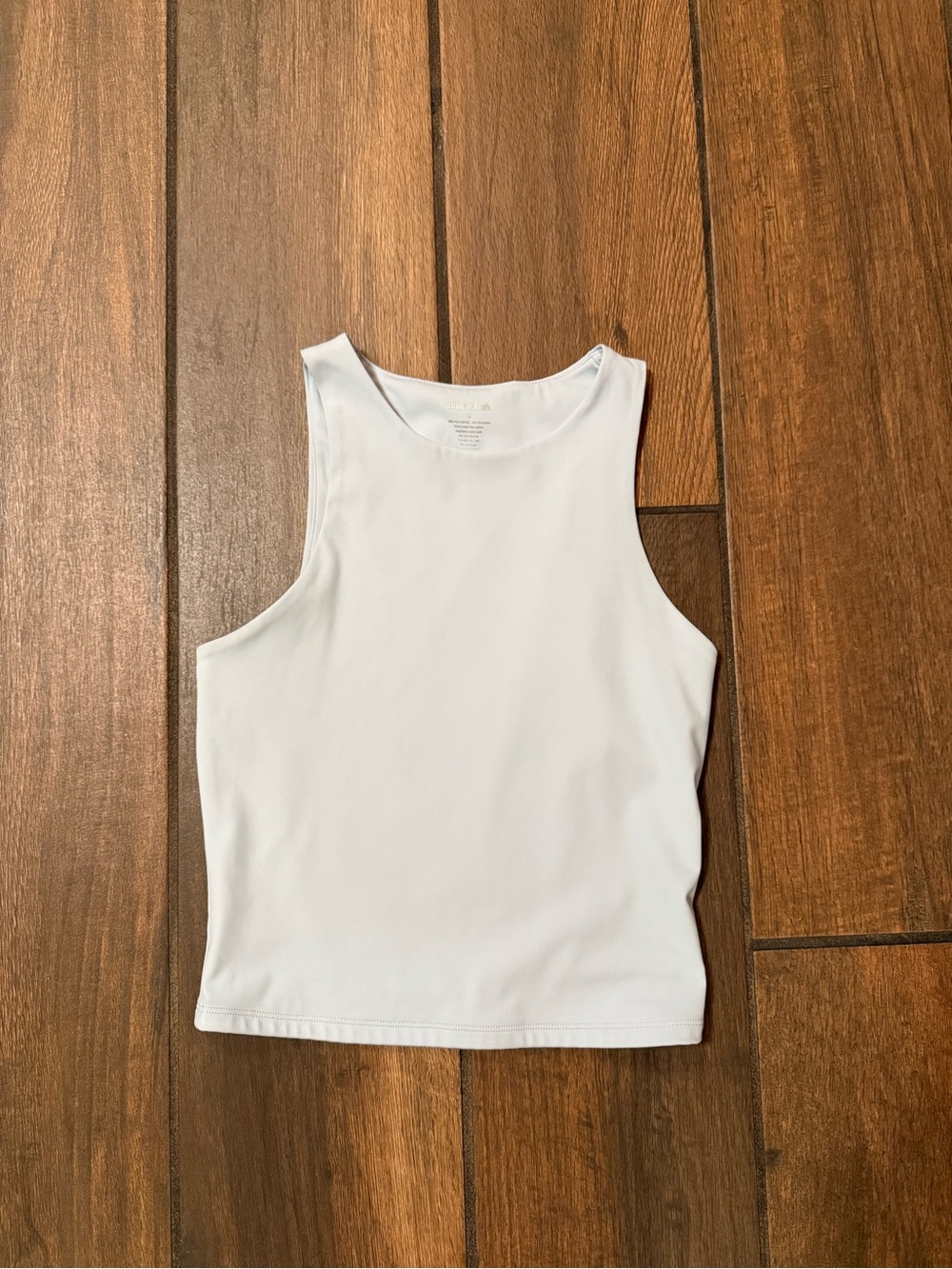 Women’s light blue Sleeveless Crewneck Tank Top workout from Amazon